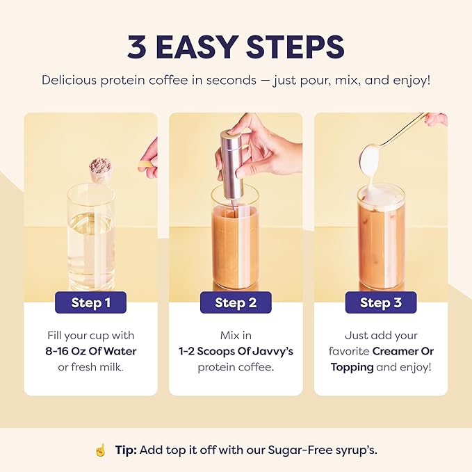 Sugar Cookie Protein Iced Coffee - Premium Whey Protein & Instant Iced Coffees - 100% Natural Cold Brew Coffee - Zero Artificial Flavors & Sweeteners, 80 mg Caffeine, 0g of Sugar, 20 Servings