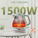 Load image into Gallery viewer, Electric Tea Kettle, 1500W /1.0L Hot Water Boiler Heater Pot, Retro Small Electric Kettle, 100% Stainless Steel BPA Free Electric Teapot, Auto Shut-Off &amp; Boil-Dry Protection