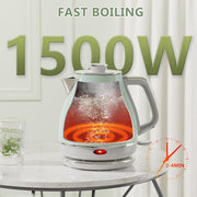 Electric Tea Kettle, 1500W /1.0L Hot Water Boiler Heater Pot, Retro Small Electric Kettle, 100% Stainless Steel BPA Free Electric Teapot, Auto Shut-Off & Boil-Dry Protection