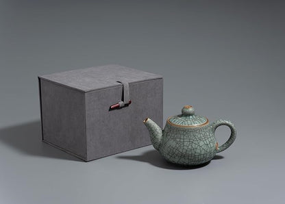 Handmade Longquan Celadon Teapot 260ml - Chinese ceramic kung Fu teapot, perfect for black tea and green tea