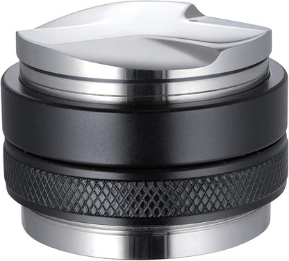 51mm Espresso Tamper and Distributor, MATOW Dual Head Coffee Leveler Compatible with Delonghi 51mm Portafilter, Adjustable Depth-Professional Espresso Hand Tampers