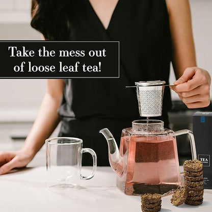 iLOLA The Beginning | Tea Disc Set | Oprah’s Favorite Things 2022 | Organic Loose Leaf Probiotic Tea | Stainless Steel Infuser | Gift Box Set (Gift Box Set 3)