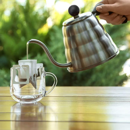 Mixpresso Gooseneck Pour Over Coffee Kettle, Barista Pour Control Design, Ideal for Coffee and Tea, High-Grade Stainless Steel 1.2 Liter 40 Oz, Induction Cooker Stovetop Kettle Stainless Steel