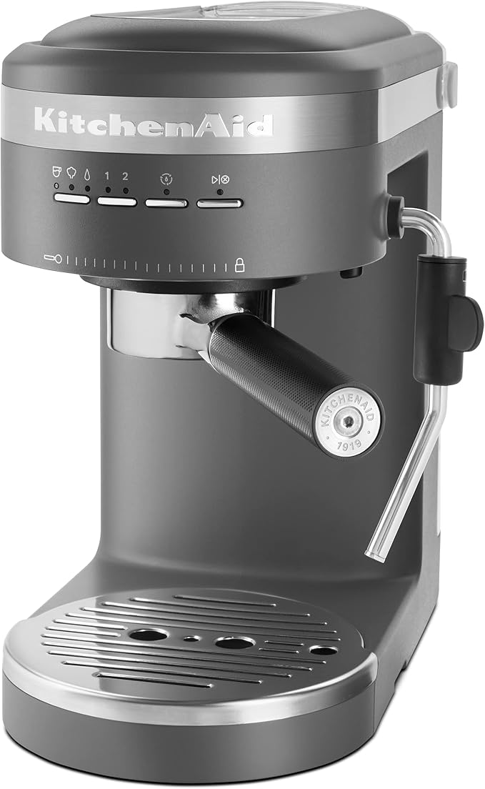 KitchenAid Semi-Automatic Espresso Machine - KES6403, Charcoal Grey