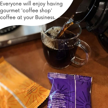 Sarasota Coffee Ground Packets | Gourmet Flavored Medium Roast Grounds Packs | Jamaican Me Crazy | Low Acid Mold Free Individual Single Pot Pouches for 12 Cup Coffee Maker | 2 Ounce Bags, 12 Count