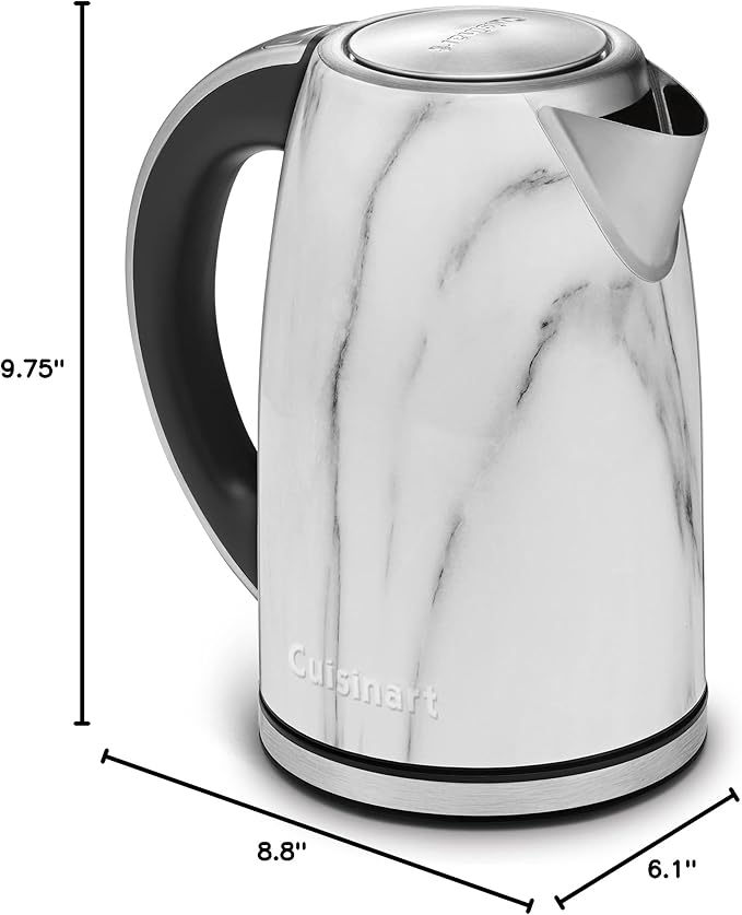 Cuisinart Electric Cordless 1.7-Liter Tea Kettle, Marble, JK17-MTG