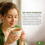 Load image into Gallery viewer, FreshDrinkUS, Glucose Functional Loose Leaf Tea | 4oz | Herbal Blend of Gymnema, Milk Thistle, Dandelion Root, Cinnamon &amp; Ashwagandha – Naturally Caffeine-Free, Premium Quality, Balanced Flavor. Vegan