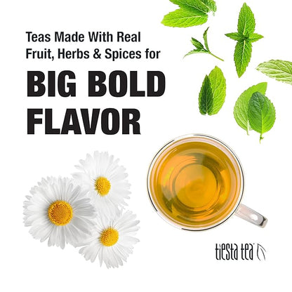 Tiesta Tea - Chamomile Mint, Loose Leaf, Chamomile Mint Herbal Tea, Premium Blend, Caffeine-Free Herbal Drink, Makes Hot or Iced & Up to 25 Cups, 1oz Resealable Pouch