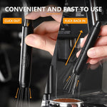 Load image into Gallery viewer, WDT Espresso Distribution Tool - Magnetic Espresso Stirrer Tool For Barista, Espresso Tamper With Stainless Steel Retractable Needles (Black)