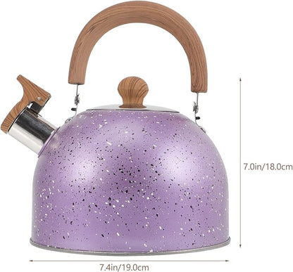 Hemoton Stainless Steel Water Kettle Food-grade Heating Pot for Boiling Water Compatible with Gas Stove Induction Cooker Convenient Handle Elegant Design