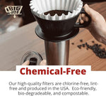 Load image into Gallery viewer, Big Joe® Large Coffee Filters (500 Count) - Tall Walled Commercial Coffee Filters (4 ¼ Inch base, 2 ¾ Inch Walls, 9 ¾ Inch Laying Flat) - Compatible with BUNN and 12-Cup Home &amp; Commercial Machines