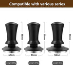 Load image into Gallery viewer, K COOL Coffee Tamper, Espresso Tamper, Premium Barista Tamper with Calibrated Spring, 100% Flat Stainless Steel Base Tamper for Espresso Coffee Machine (51mm, Black)