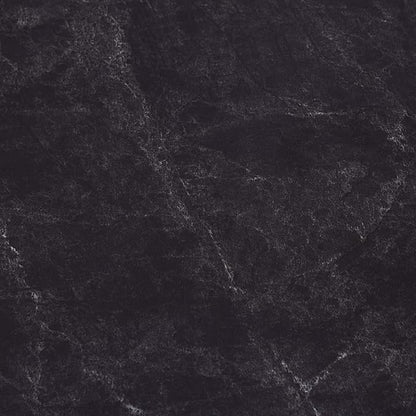 Round Coffee Table for Living Room, Mid-Century Modern Design, D30 x H17, 2-Tier Structure, Grey Glass Top and Black Marble Finish Wood Shelf, Sleek Conical Metal Legs with Gold Finish Frame