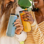 Load image into Gallery viewer, WACACO Octaroma Grande Vacuum Insulated Coffee Mug, 15 fl oz (435ml), Double-wall Stainless Steel Travel Tumbler With Drinking Lid, Amber Yellow