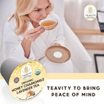 Load image into Gallery viewer, Organic Chamomile and Lavender Tea Pods for Keurig - Decaf Herbal Tea for Keurig K Cups - Honey Chamomile Lavender by Teavity (36 Tea Pods)