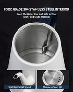 Load image into Gallery viewer, DmofwHi Gooseneck Electric Kettle(1.0L),1000W Electric Tea Kettle of 304 Stainless Steel,Auto Shut off,Coffee Kettle for Pour Over and Tea -White