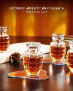 Load image into Gallery viewer, Kollea Grenade Shaped Shot Glasses, Shot Cups with Heavy Base for Whiskey, Tequila, Vodka, Liquors, Set Of 6, 2.37 oz, 21st Birthday Gifts for Men Dad, Military Cave Decor, Bartender, Christmas