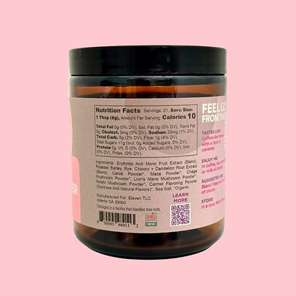 Eleven TLC, Shroomie Master Mind Coffee Substitute, Caffeine-Free Energy, 8 Mushrooms + Superfoods, Developed by MD, Non-Reactive Glass Jar