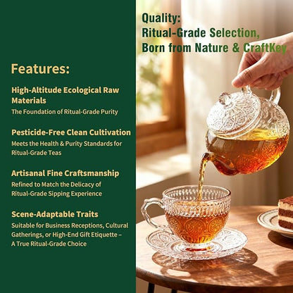 ZenVerdant Gourmet Yunnan Black Tea, 10oz | Premium Loose Leaf Breakfast Tea | Fresh Harvest & Resealable Bag