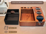 Load image into Gallery viewer, Espresso tamping station knock box,tamper station,Espresso station fit for storage 51-58mm tamper,distributor,portafilter,puck screen accessories,9 in 1 espresso knock box and tamper station