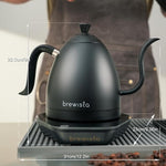 Load image into Gallery viewer, Brewista Artisan Electric Gooseneck Kettle, Water Boiler with LCD Panel, Precise Temperature Control, Fast Boiling and Keep Warm Settings for Pour-Over Coffee &amp; Tea, Café, 1 Liter (All Black)
