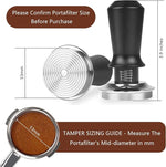 Load image into Gallery viewer, 53mm Espresso Tamper Set - Dual-Spring Calibrated Coffee Tamper, 8-Needle WDT Tool Espresso Distribution Tool, Magnetic Aluminum Dosing Funnel, Reusable Puck Screen, Fit for 53mm Portafilters