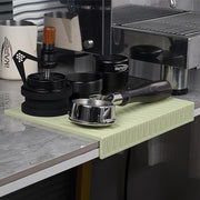 IKAPE Espresso Tamping Mat, Food Grade Silicone Coffee Tamper Mat, Portafilter Tamp Mat Espresso Accessory For Baristas, Waterproof Heat Resistant Tamping Pad Mat for Counter(Light Green)