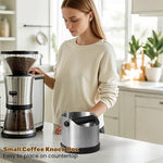 Load image into Gallery viewer, Coffee Grounds Knock Box, Small Stainless Steel Espresso Coffee Knock Box, Coffee Grind Knock Out Box with Removable Knock Bar and Coffee Brush, Coffee Grounds Container with Non-Slip Base