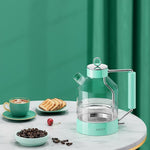 Load image into Gallery viewer, ASCOT Electric Kettle, Glass Electric Tea Kettle Gifts for Men/Women/Family 1.5L 1500W Borosilicate Glass Tea Heater, with Auto Shut-Off and Boil-Dry Protection (Green)