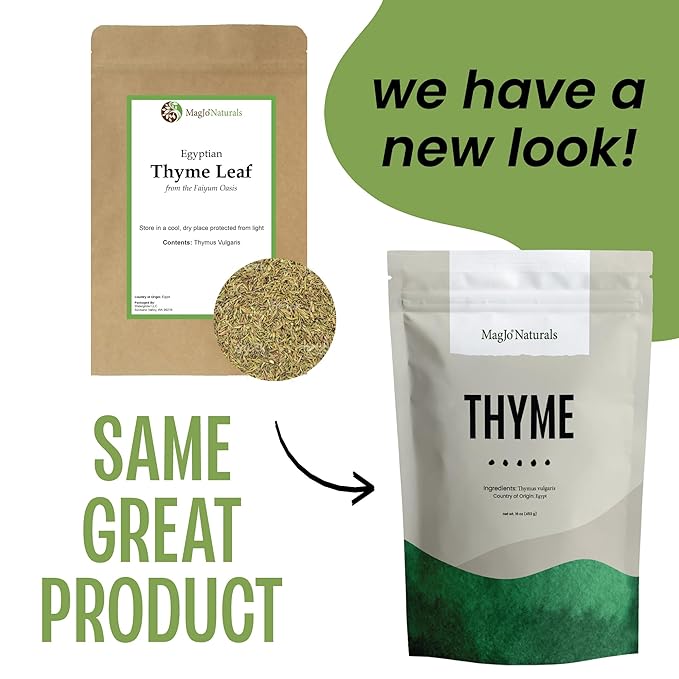 Thyme Leaf | Loose Leaf | Bulk 1 Pound bag | MagJo Naturals