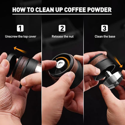 CrossCreek Coffee Distributor | 54mm Gravity Adaptive Espresso Tools Fits 54mm Breville Espresso Portafilters | Self-leveling Distribution Tools | Stainless Steel & Walnut | Espresso Accessories