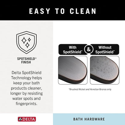 DELTA FAUCET Rubber Limited 77724-RB Vero 24 in. Wall Mount Towel Bar Bath Hardware Accessory in Venetian Bronze