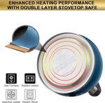 Load image into Gallery viewer, Whistling Tea Kettle Stove Top Teapot, Stainless Steel Teakettle (2.8 QUART, Blue)