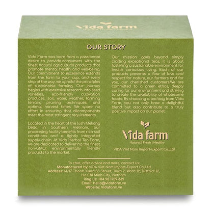 VIDA FARM 50 Premium Soursop Tea Bags, 100% Natural Pure Soursop Leaves: Pleasant Taste, Natural Flavor, Caffeine Free, Hojas de Guanabana Para te, Dried Graviola Leaves Guyabano Tea