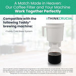 Load image into Gallery viewer, Think Crucial Replacement Strainer Bag Compatible With Toddy« Cold Brew System 5 Gallon Commercial Brewers, Washable &amp; Reusable (2 Pack)