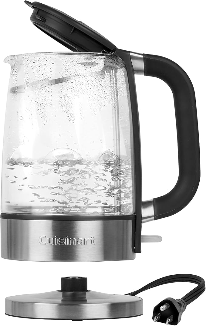 Cuisinart GK-17N Viewpro Cordless Electric Kettle, Silver 1.7 Liter