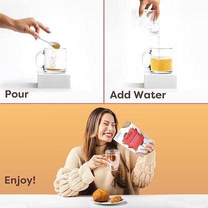 Waka Instant Green Tea Mix, Watermelon Flavored - 100% Tea Leaves, No Additives, Unsweetened Tea Powder in Bulk Pouch – Easy Quick Hot and Iced Teas, Up to 200 Cups (4.5oz)