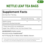 Load image into Gallery viewer, FreshDrinkUS, Premium 75 Nettle Leaf Tea Bags, 100% Natural &amp; Pure from Nettle Leaves. Loose Leaf Nettle Herbal Tea. Nettle Leaf Tea. No Sugar, No Caffeine, No Gluten, Vegan.