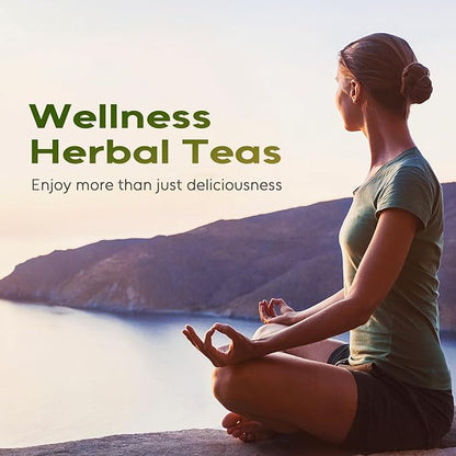 FullChea - Moringa Tea Bags, 100 Count - Pure & Natural Rosabella Moringa Leaves, Cultivated From India - Caffeine-free Herbal Tea for Supporting Digestion & Immune System - Non-GMO