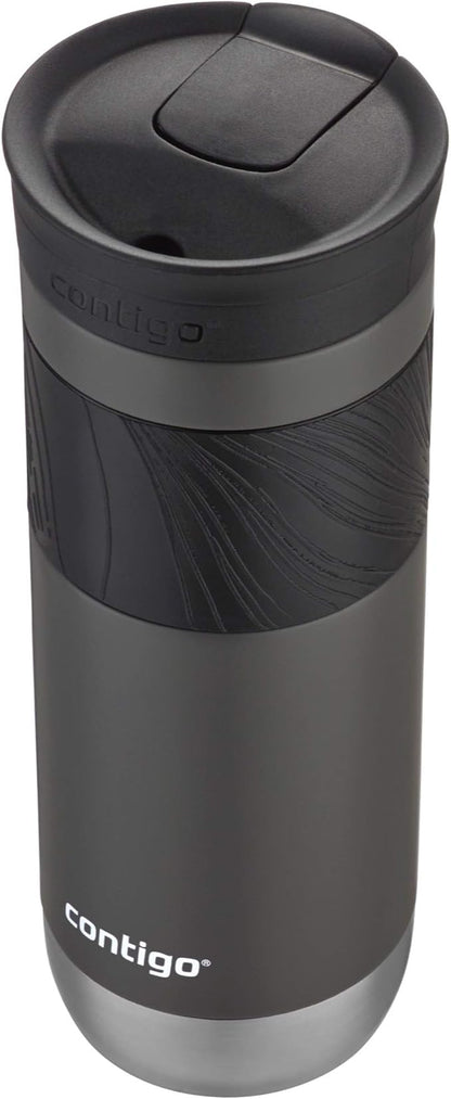 Contigo Byron Vacuum-Insulated Stainless Steel Travel Mug with Leak-Proof Lid, Reusable Coffee Cup or Water Bottle, BPA-Free, 20oz 2-Pack in Sake & Blue Corn Perfect for Hot and Cold Beverages