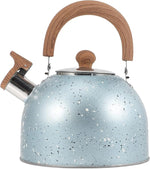Load image into Gallery viewer, Hemoton Stovetop Tea Kettle Stainless Steel Whistling Teapot Water Kettle Stove Coffee Kettle with Ergonomic Handle for Boiling Water 2L Blue