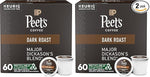 Load image into Gallery viewer, Peet's Coffee, Dark Roast K-Cup Pods for Keurig Brewers - Major Dickason's Blend 60 Count (6 Boxes of 10 K-Cup Pods) (Pack of 2)
