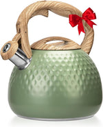 Load image into Gallery viewer, Tea Kettle Stovetops, 2.5 Quart Food Grade Stainless Steel Water kettles for Stove Top Teatop with Anti-hot Ergonomic Handle,Suitable for All Heat Sources