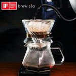 Load image into Gallery viewer, Brewista Tornado Duo Pour Over Coffee Dripper, Insulated Double Wall Glass, Easy-To-Clean Drip Coffee Maker for Home &amp; Office(1-2 Cups)