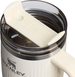 Load image into Gallery viewer, STANLEY Quencher H2.0 Tumbler with Handle and Straw 20 oz | Flowstate 3-Position Lid | Cup Holder Compatible for Travel | Insulated Stainless Steel Cup | BPA-Free | Fluted Cream Gloss
