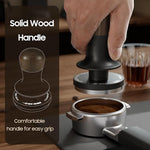 Load image into Gallery viewer, MHW-3BOMBER Espresso Tamper 49.7mm with Sound Feedback, Calibrated Coffee Tamper 30lbs, Tamper for ROK Espresso Maker, Flat Base T7069F-OS