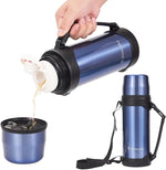 Load image into Gallery viewer, HoneyBee Insulated Water Bottle41 Ounce For Hot &amp; Cold Drink, 18/8 Stainless Steel Vacuum Insulation BPA Free, Travel Keep Liquid Hot For 24 Hours (Starry Blue)…