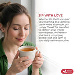 Load image into Gallery viewer, Premium Happy Throat Herbal Tea – 135 Bags Of Supper Tea Blend: Marshmallow Root, Slippery Elm &amp; Ginger – Dry &amp; Sore Throat Relief – Caffeine-Free, No Honey, No Citrus – No Sugar