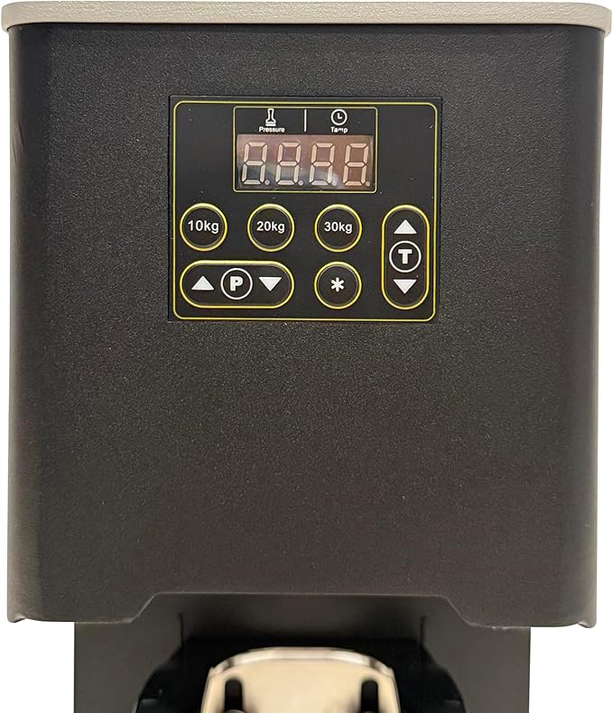 Electronic Automatic Coffee Tamper Machine - Precision Press for Perfect Espresso for Home & Commercial. Adjustable Pressure, Multi-Tamp, Hands Free Operation, Height Adjustable for Wide Range (Black)