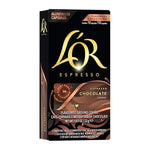 Load image into Gallery viewer, L'OR Espresso Capsules, 10 Count Chocolate, Single-Serve Aluminum Coffee Capsules Compatible with the L'OR BARISTA System &amp; *Nespresso Original Machines, 10 Count (Pack of 10)
